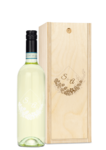 Custom Engraved Wine & Wood Box - Pinot Grigio