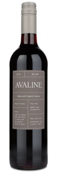 Avaline Red Blend - Winery Front Label