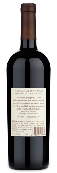 Freemark Abbey Napa Valley Cabernet Sauvignon - Winery Back Label