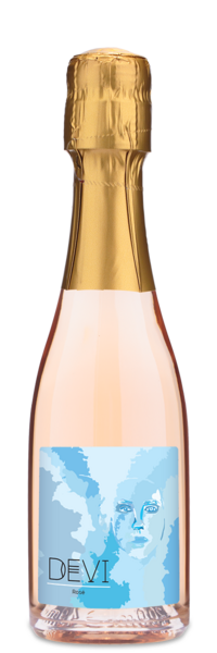 Devi Brut Rose Mini Bottles - Winery Front Label