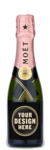 Moet Imperial Rose Champagne 187ml - Labeled Example