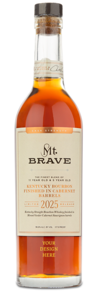 Mt. Brave Kentucky Bourbon - Gold Engraving Example