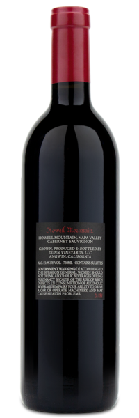 2021 Dunn Vineyards Howell Mountain Napa Valley Cabernet Sauvignon - Winery Back