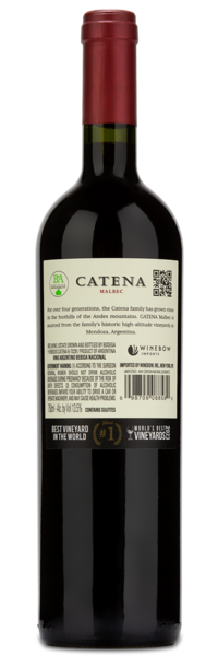 Catena Malbec - Winery Back Label