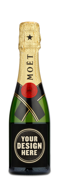 Moet Imperial Brut Champagne 187ml - Custom Label Example