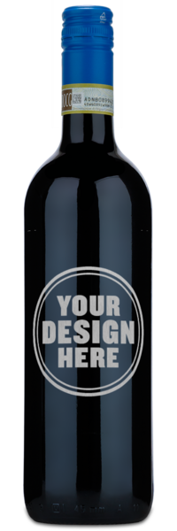 Michele Chiarlo Barbera d'Asti - Bottle Front Silver Engraving Example