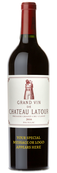 2016 Chateau Latour Grand Cru - Gold Engraving Example