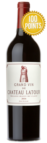 2016 Chateau Latour Grand Cru - 100 Point Rated Wine