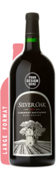 Silver Oak Napa Valley 3 Liter - Silver Engraving Example