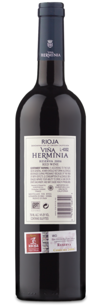 2006 Viña Herminia Rioja Reserva - Winery Back Label